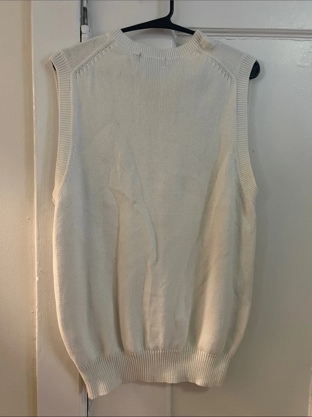 Polo by Ralph Lauren Cream V-Neck Sweater Vest with Navy Pony - Picture 2 of 5